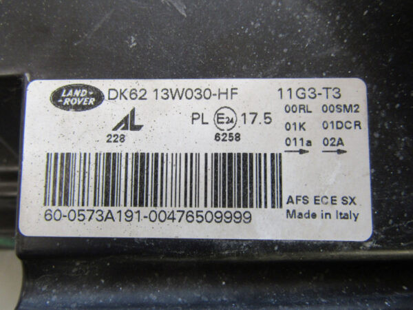 KOPLAMP Range Rover Sport L494 XENON 13-17 DK6213W030HF LINKS Q420/D179