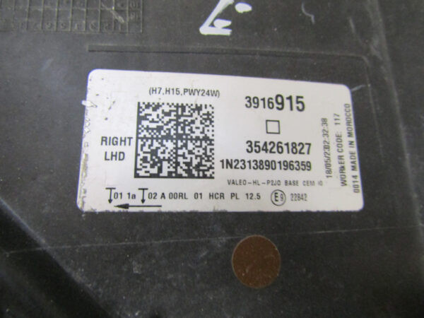 Koplamp Opel Corsa F HALOGEEN 19-23 354261827 Rechts Q832/K4/1C