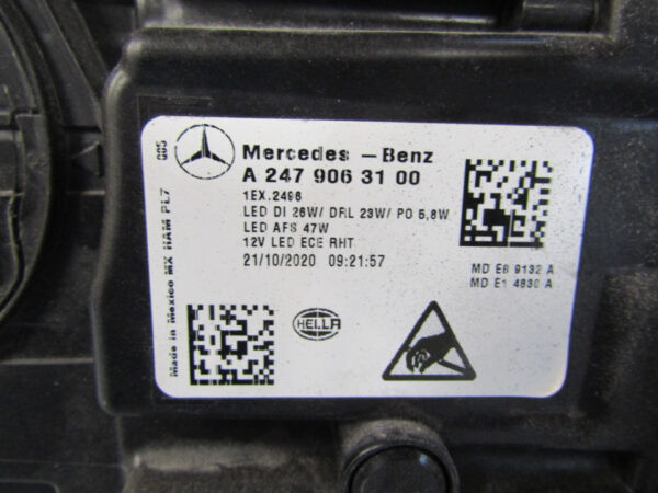 KOPLAMP Mercedes GLB 247 FULL LED HIGH PERFORMANCE 19- A2479063100 LINKS Q307/B131