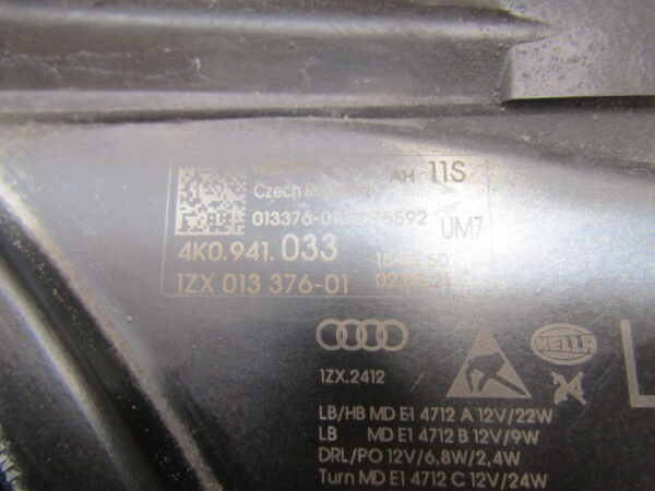 Koplamp Audi A6 C8 LED 18- 4K0941033 Links Q730/K5 16A