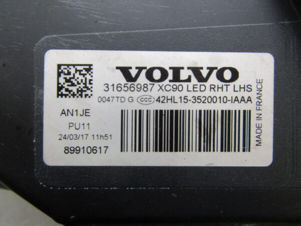Koplamp Volvo XC90 FULL LED ACTIVE 14-24 31656987 Links Q725/K5/7D