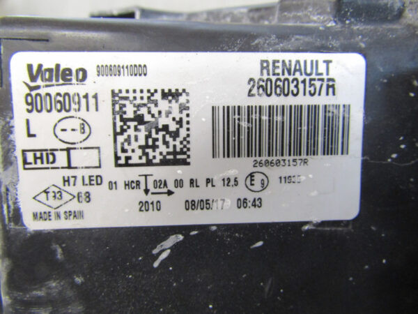 KOPLAMP Renault Megane IV LED 16-20 260603157R Links S566/K5/8C