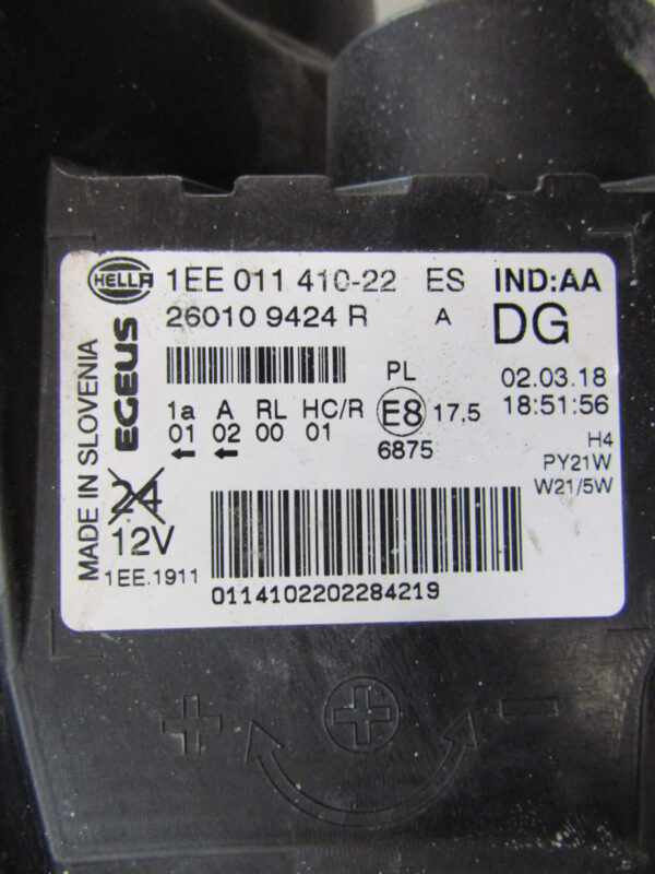 KOPLAMP RENAULT TRAFIC 3 III 14-19 260109424R Rechts S544/K5/7E