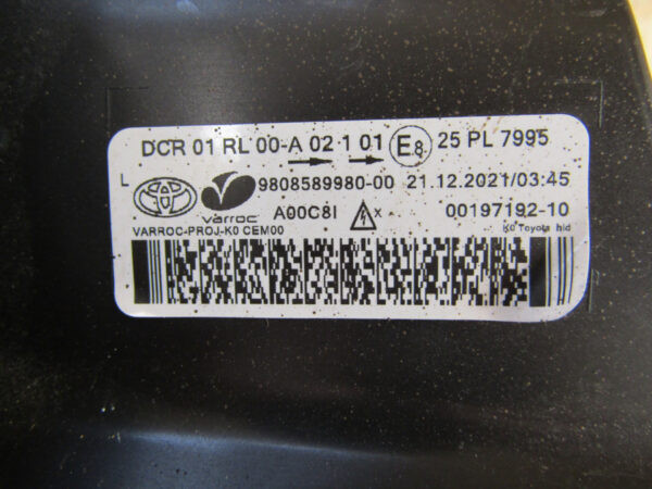 Koplamp Toyota Proace 2 PRO ACE XENON 16-23 Links 9808589980 Q763/B59