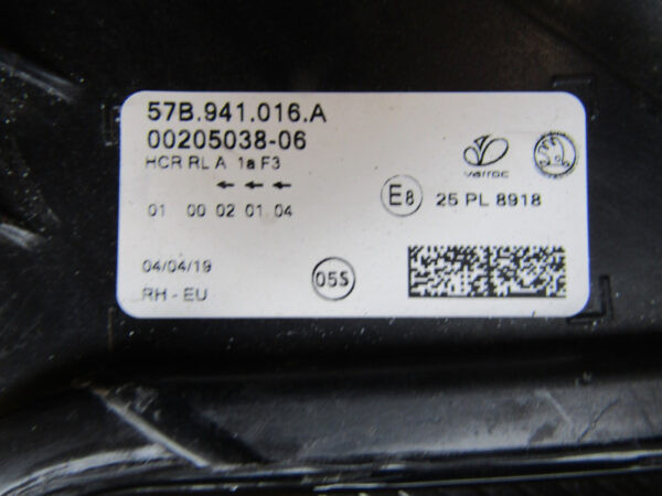 KOPLAMP Skoda Karoq LED 17-21 57B941016A RECHTS S206/B26