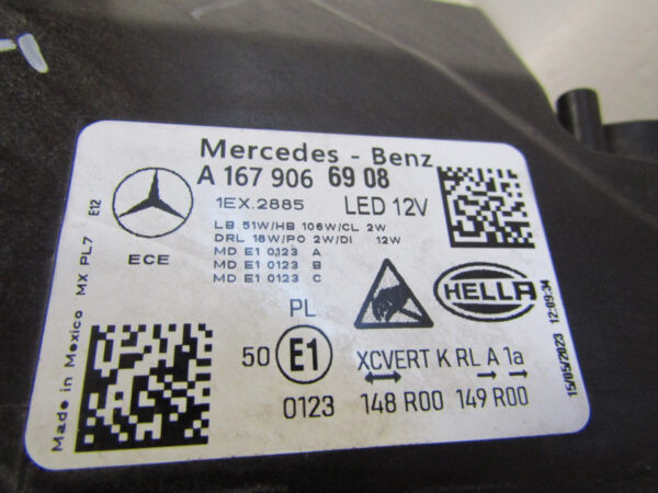 Koplamp Mercedes GLE W167 FACELIFT FULL LED MULTIBEAM 23- A1679066908 LINKS Q82/C75