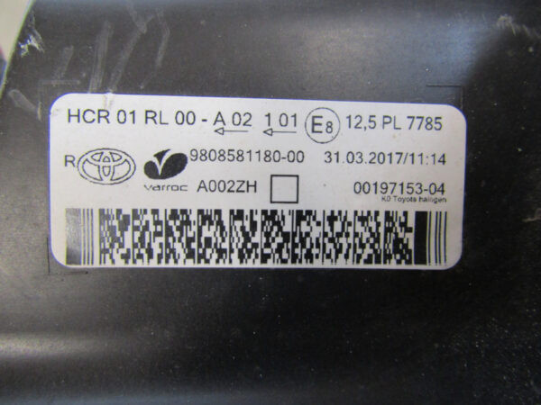 Koplamp Toyota Proace 2 II 16-23 9808581180 RECHTS Q704/K5/3D