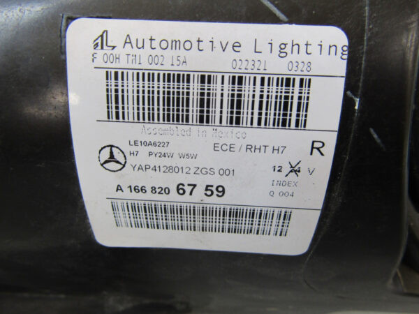 KOPLAMP Mercedes ML166 11-15 A1668206759 RECHTS Q415/D175