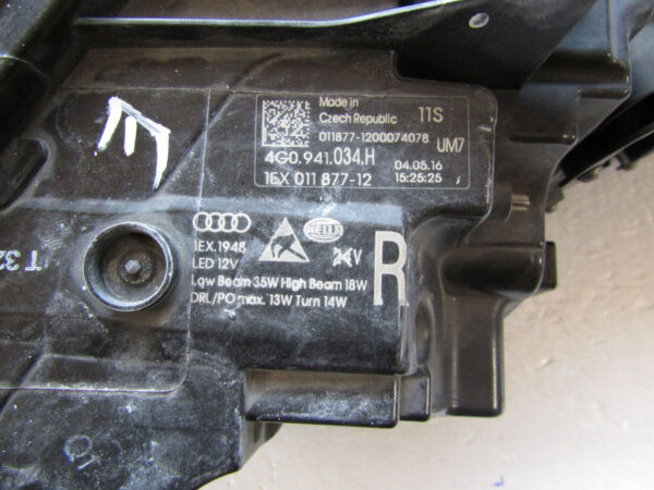 Koplamp Audi A6 C7 4G0 FACELIFT FULL LED 14-18 4G0941034H RECHTS Q170/A28