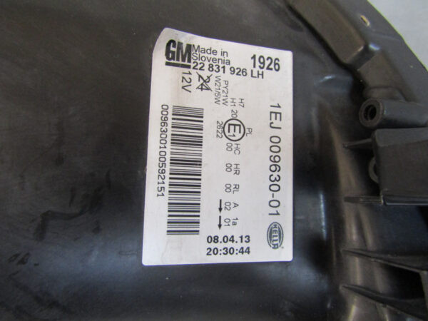 Koplamp Opel Insignia A 08-13 22831926 Links Q705/K5/4B