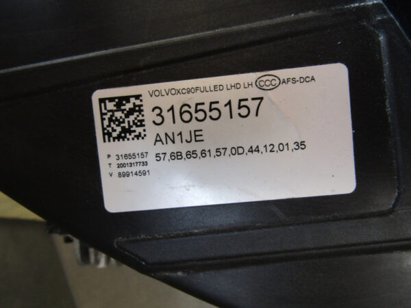 Koplamp Volvo XC90 XC 90 FULL LED ACTIVE 14-24 Links 31655157  S739/K5/7A