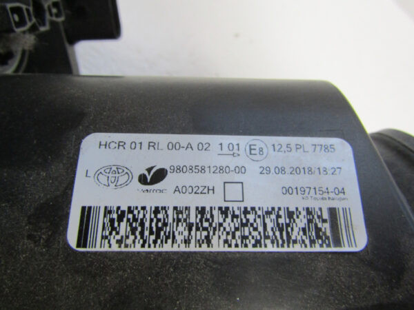 Koplamp Toyota Proace 2 II HALOGEEN PRO ACE 16-23 9808581280 LINKS Q33/D18