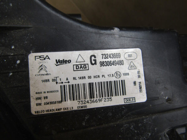 Koplamp Citroen C4 III LED Vision Links 20- 9830649480 S767/K5/15E