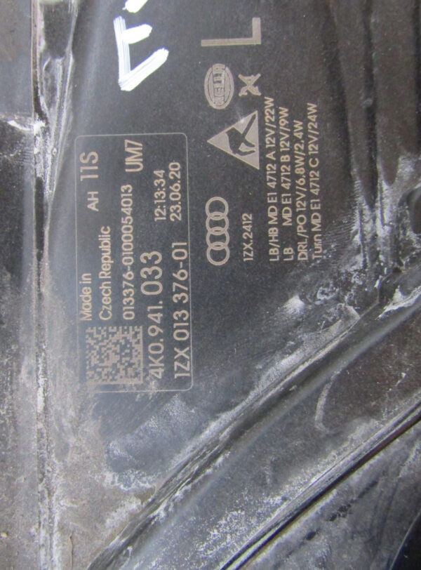 KOPLAMP AUDI A6 C8 LED 18- 4K0941033 LINKS S970/4k/6D