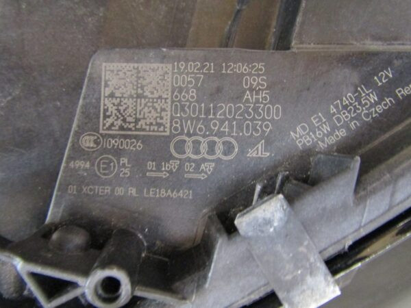 KOPLAMP AUDI A5 8W6 F5 RS5 FACELIFT FULL LED LH LINKS 19-24 8W6941039 S1089/K4/13B