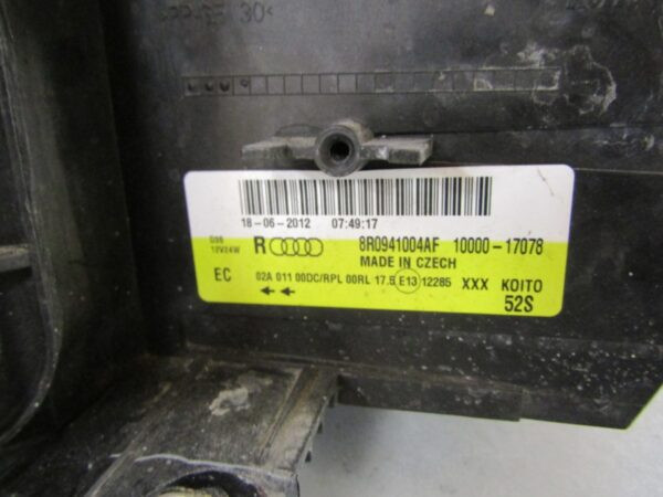 KOPLAMP AUDI Q5 8R0 XENON 08-12 8R0941004AF RECHTS A1074/4K/9C