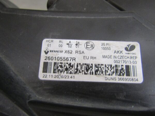 KOPLAMP RENAULT MASTER III FACELIFT STANDAARD 19-24 RH RECHTS 260105567R A1191/4K/2E
