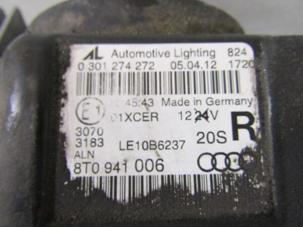 KOPLAMP AUDI A5 8T0 FACELIFT XENON + LED 11-16 8T0941006 RECHTS A1176/5K/10E