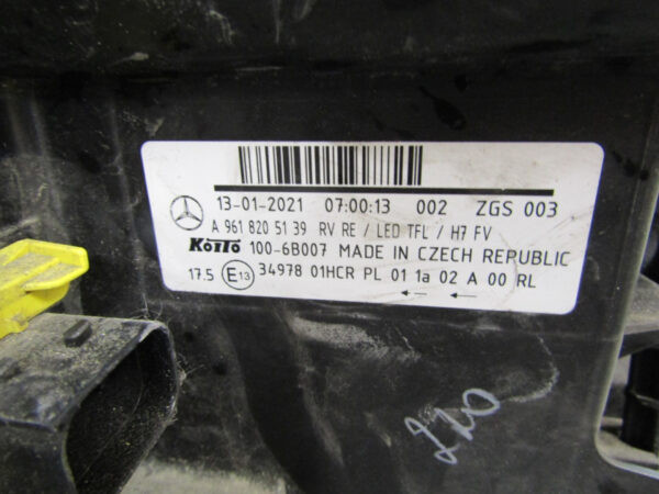 KOPLAMP Mercedes Actros MP4 LED 11- A9618205139 RECHTS S931/4K/14G