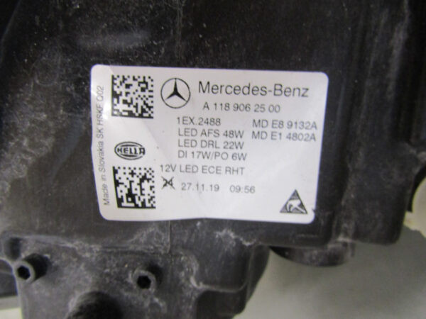 Koplamp Mercedes CLA W118 LED HIGH PERFORMANCE 19-23 A1189062500 LINKS S858/K4/2B