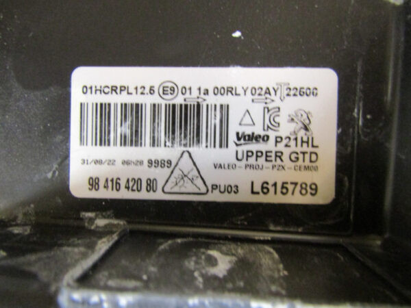 KOPLAMP PEUGEOT 208 II 2 2008 II 2 FULL LED 19-23 9841642080 LINKS S855/K4/2C