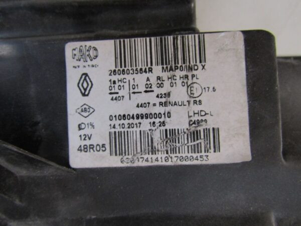 Koplamp Renault CLIO 4 IV FACELIFT LED Links 16-20 260603564R S1095/k4/9C