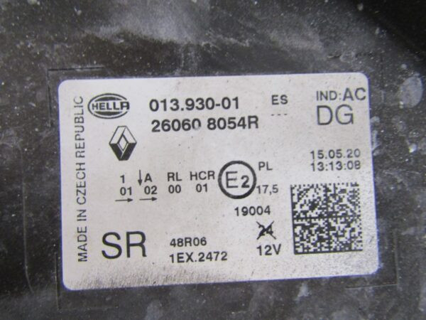 Koplamp Renault Captur 2 II LED 19-23 LH 260608054R LINKS S1101/B86