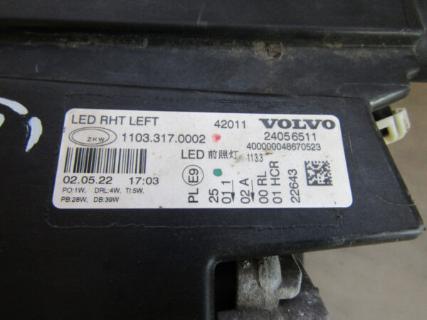 KOPLAMP VOLVO FH5 FH16 LED FACELIFT 20- 24056511 LINKS A987/5K/16A