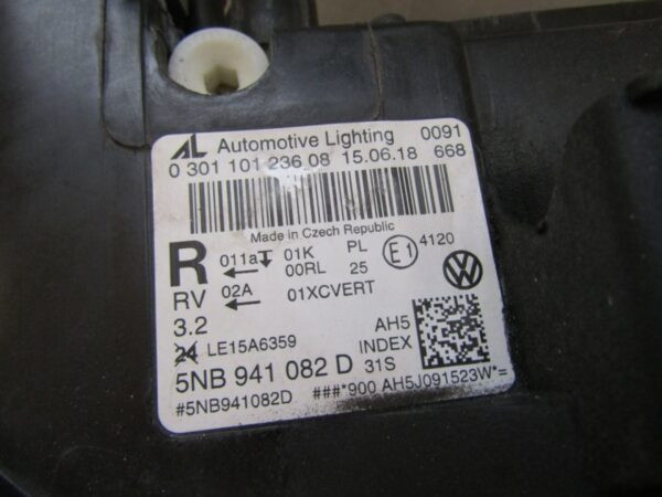 Koplamp Volkswagen Tiguan 2 II 5NB Full LED Rechts 16-20 5NB941082D A1123/4K/9G