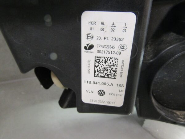 Koplamp VW VOLKSWAGEN ID.4 ID.4 ID.5 ID5 LED 20- LH LINKS 11B941005A A1187/4K/11C