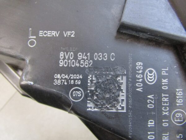Koplamp Audi A3 8V FACELIFT FULL LED 16-20 8V0941033C LINKS Q966/K4 4D