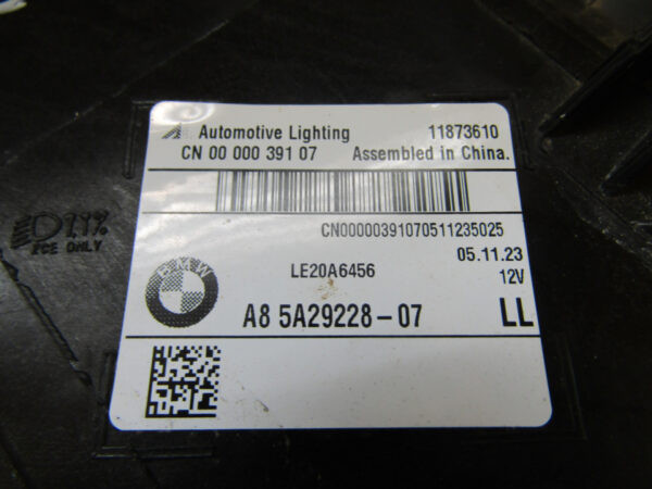 Koplamp BMW X3 G01 X4 G02 FACELIFT LCI FULL LED 21-24 A8 5A29228 RECHTS Q929/K5 6G