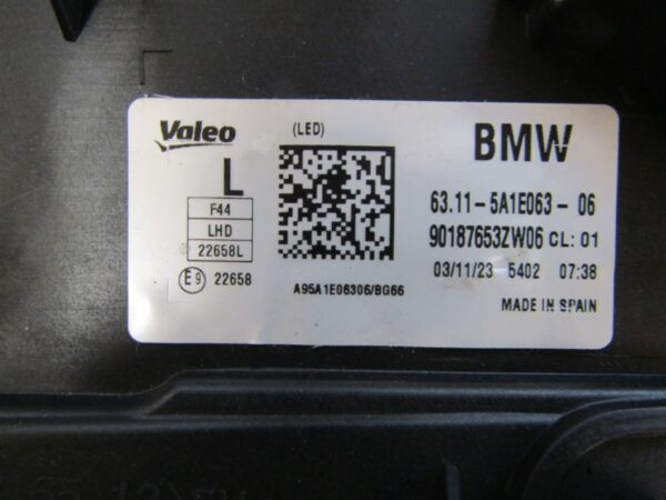Koplamp BMW 2 SERIE F44 Gran Coupé FULL LED 19-24 6311 5A1E063 LINKS Q972/K4 5G