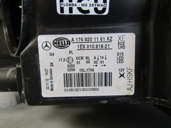 Koplamp Mercedes A Klasse W176 XENON 12-15 A1768201161 LINKS Q1009/K5 3D