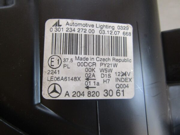 Koplamp Mercedes C Klasse W204 XENON 07-11 RECHTS A2048203061 Q969/K4 5F