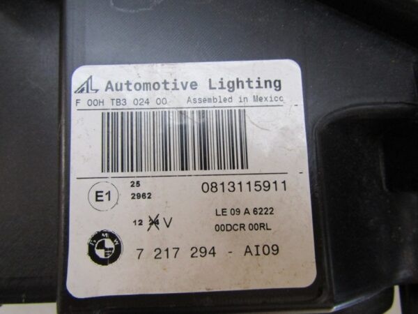KOPLAMP BMW X3 F25 XENON 10-14 RH RECHTS 7217294 S1087/K4/9A