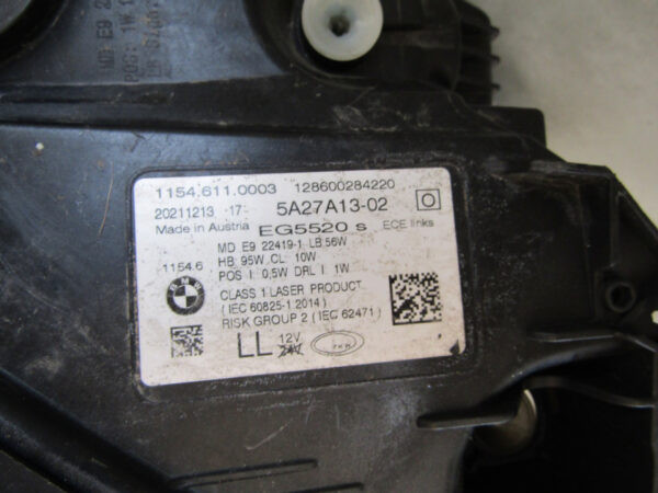 Koplamp BMW 7 G11 G12 FACELIFT LCI LASER 18-22 5A27A13-02 LINKS S884/K4/3F