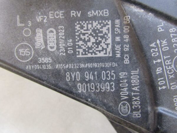 Koplamp Audi A3 8Y0 FULL LED MATRIX 20- 8Y0941035 LINKS Q945/K5 14B