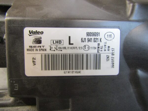Koplamp Seat Ibiza 4 IV FACELIFT STANDARD 12-17 6J1941021K LINKS Q1028/K5 11B