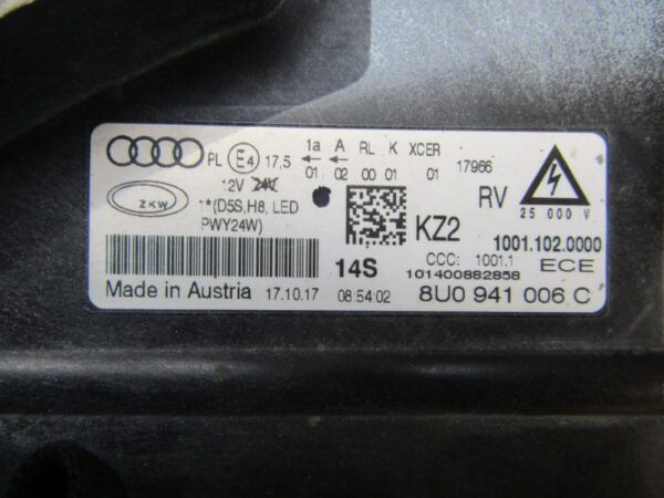 Koplamp Audi Q3 8U0 FACELIFT XENON 14- 8U0941006C RECHTS Q980/K4 6G