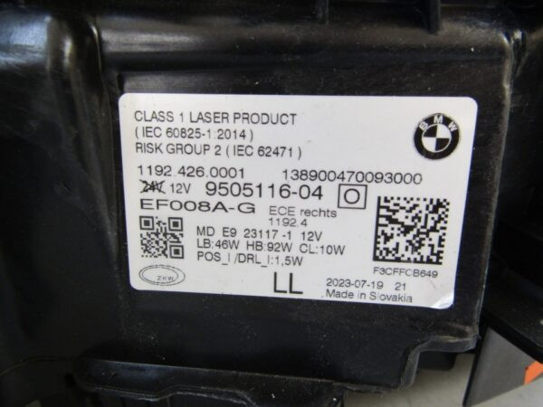 Koplamp BMW 4 serie G22 G23 G26 M3 G80 M4 G82 LASER 20- 9505116 RECHTS Q983/K4 6F