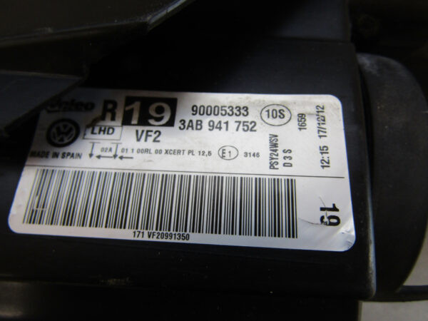 KOPLAMP VW VOLKSWAGEN Passat B7 XENON LED 10-14 3AB941752 RECHTS Q898/K4 13F