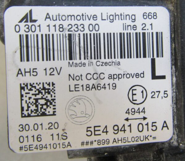 Koplamp Skoda Octavia IV Full-LED 19-24 LH 5E4941015A LINKS S1068/K4/13A