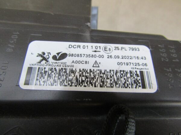 KOPLAMP Peugeot Expert 3 III XENON 16-23 9808573580 LINKS Q958/K4 2C