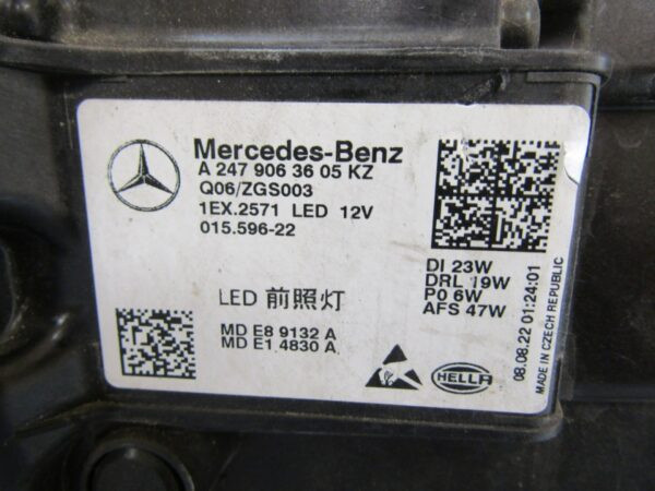 KOPLAMP Mercedes GLA H247 FULL LED PERFORMANCE 19-23 A2479063605 RECHTS Q998/K4 7F