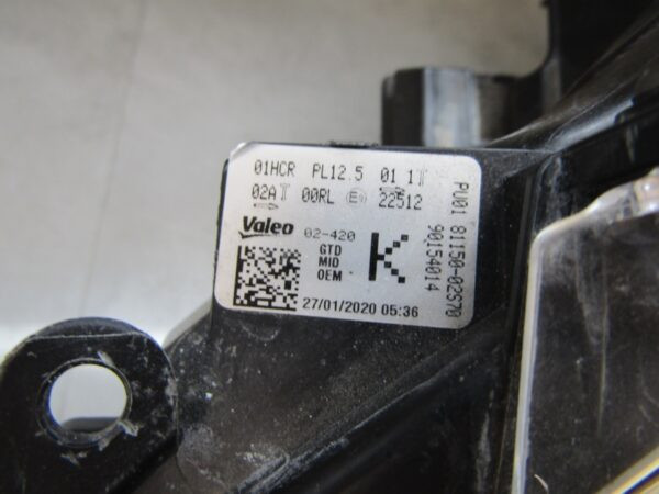 Koplamp Toyota Corolla E21 HB Combi FULL LED 18-22 81150-02S70 LINKS Q933/K5 8B