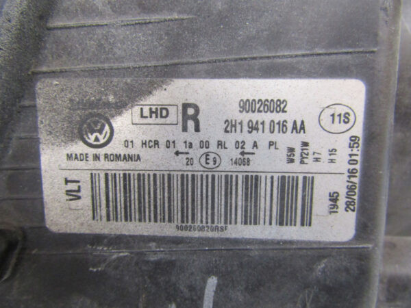 KOPLAMP VW VOLKSWAGEN Amarok 2H1 09-14 2H1941016AA RECHTS Q335/B155