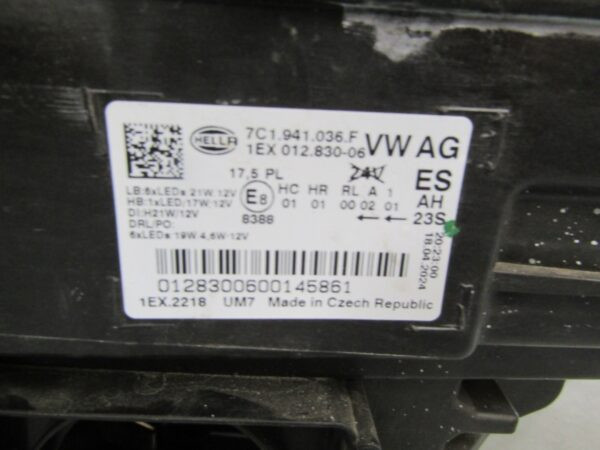 Koplamp VW VOLKSWAGEN Crafter 2 II MAN TGE LED 16- 7C1941036F RECHTS S1022/4K/7C