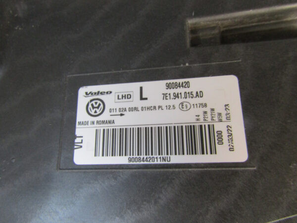 Koplamp VW T6 Transporter HALOGEEN 15-19 7E1941015AD LINKS S941/K4/14G