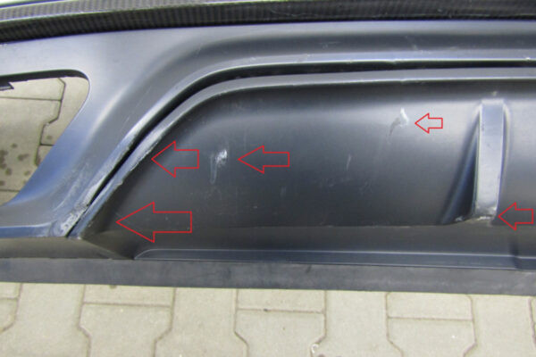 Bumper Audi Q8 4M8 S-line SLINE 18-4M8807511 Achterbumper dyfuzor JM281